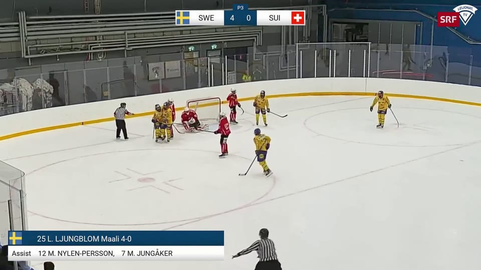 Die Schwedinnen setzen mit dem 5:0 den Schlusspunkt