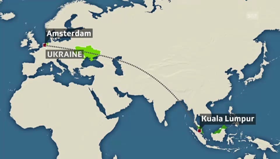 Route des Fluges MH17