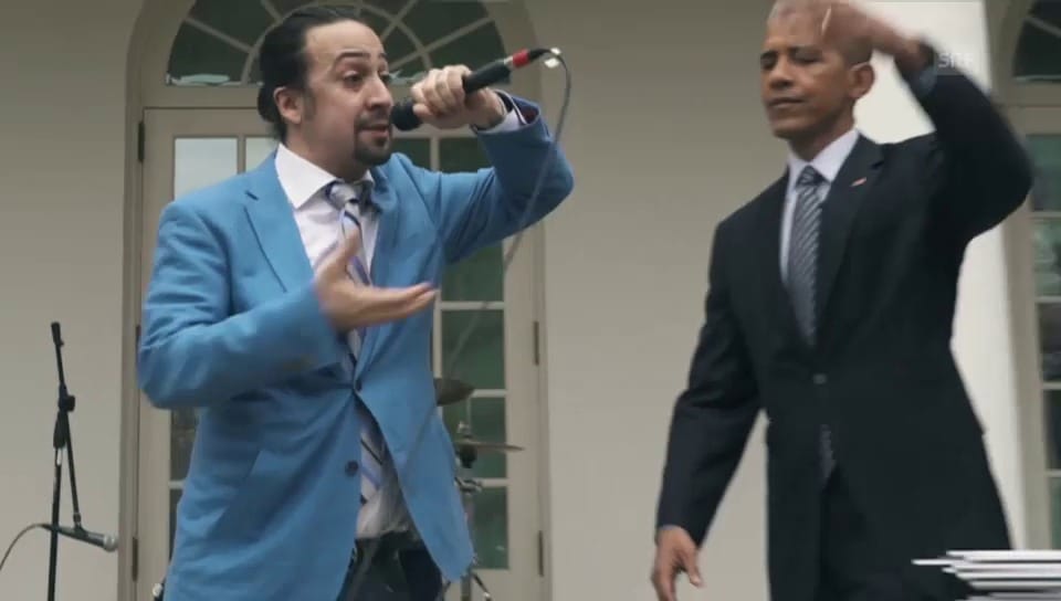 Obama als Rap-Gehilfe (englisch)