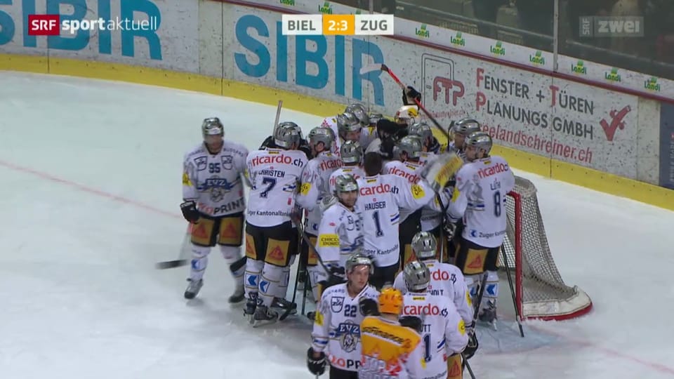 Eishockey: Biel - Zug