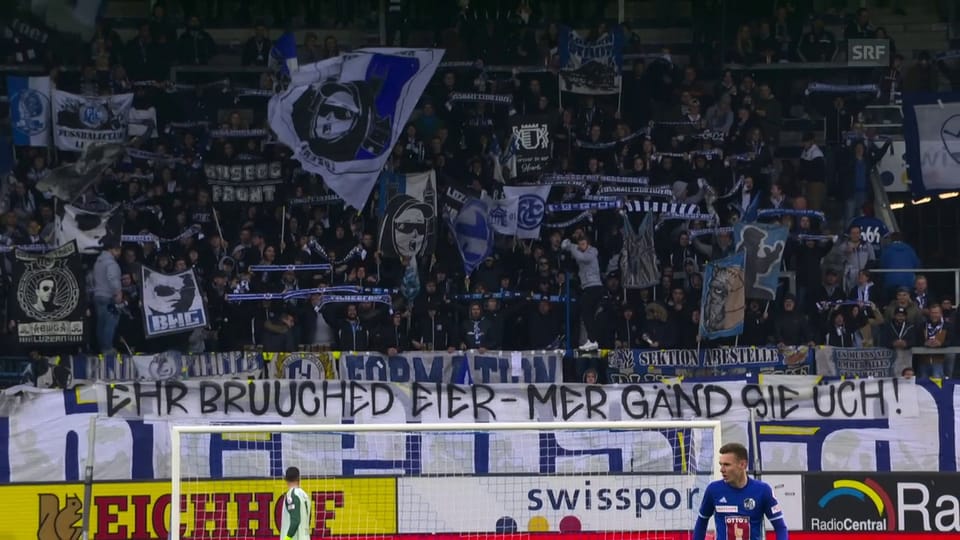 Die Protestaktion der Luzerner Fans