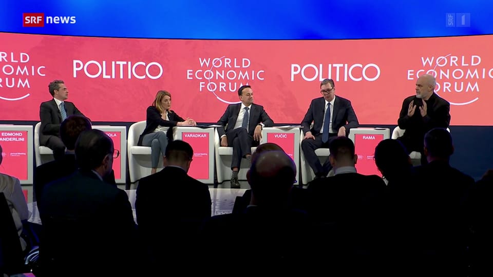 Serbien und Kosovo weibeln für ihre Sache am WEF