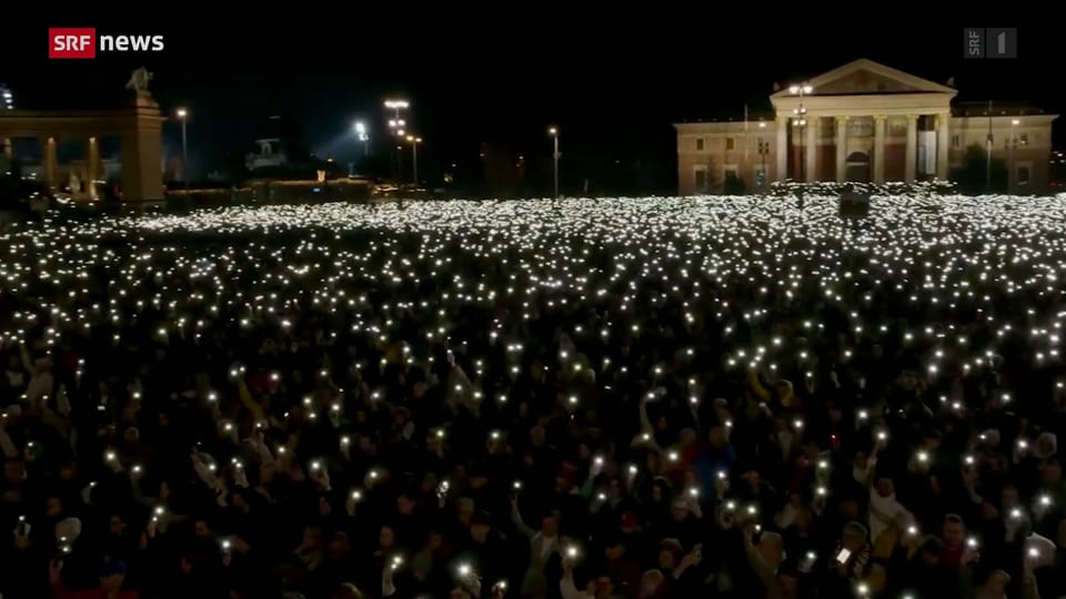 Archiv: Bereits im Februar kam es in Ungarn zu Massenprotesten
