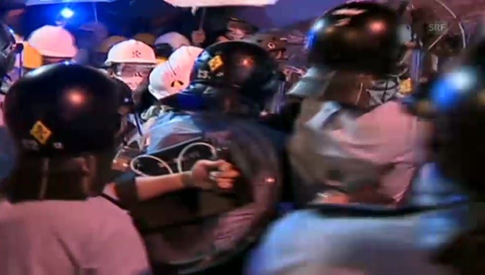 Zusammenstösse zwischen Polizei und Aktivisten in Hongkong