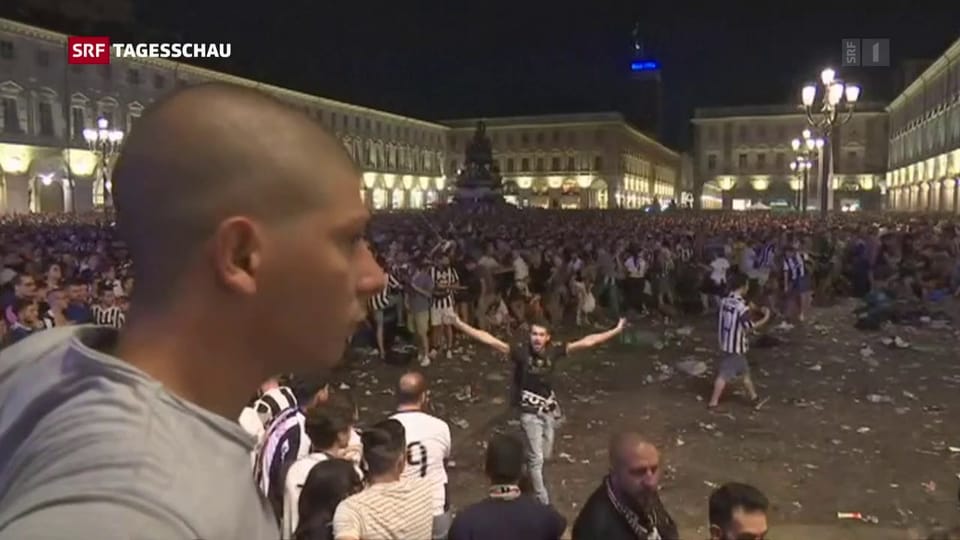 Verletzte bei Massenpanik in Turin