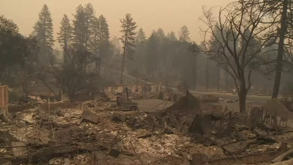 Verbrannte Erde in Kalifornien