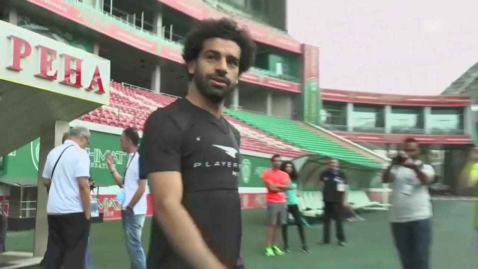 Mohamed Salah beim Training