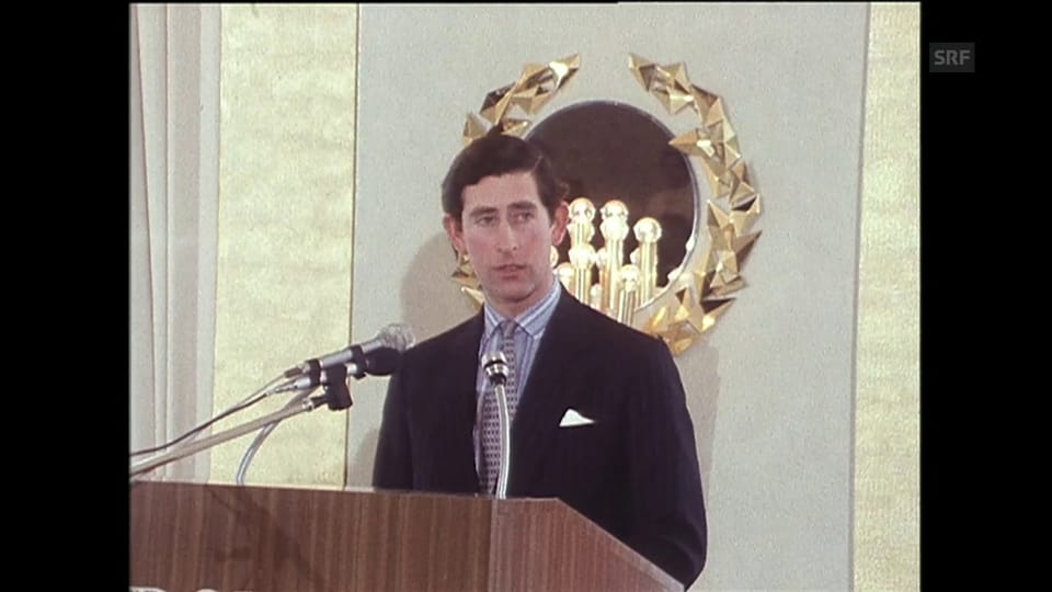 1980: Charles als Gast der schweizerisch-britischen Handelskammer