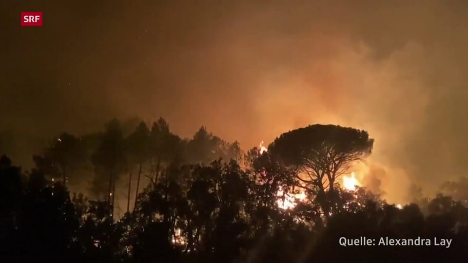 Brände im Süden Frankreichs
