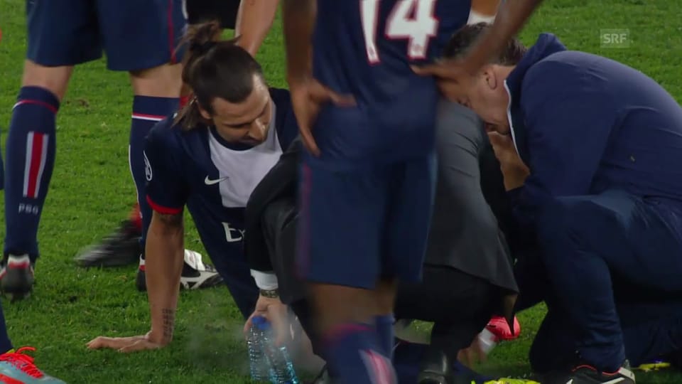 Die Verletzung von Zlatan Ibrahimovic (2.4.2014)