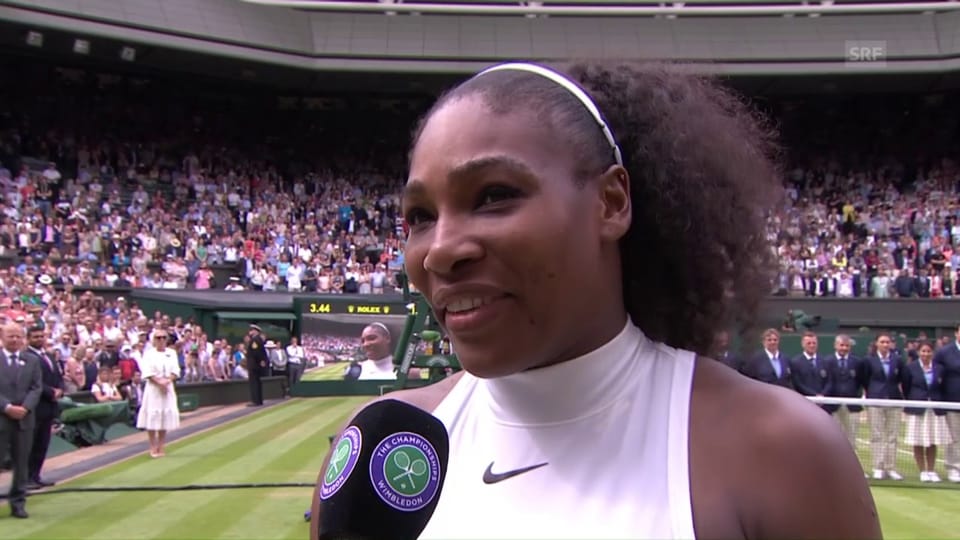 Serena Williams nach dem Wimbledon-Final