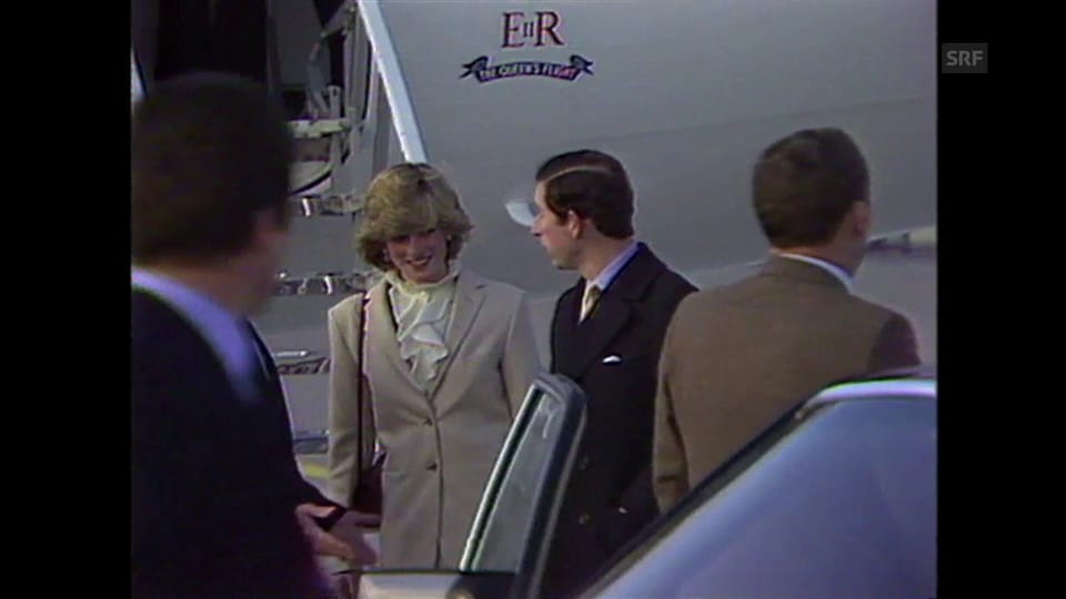 1983: Prinz Charles und Prinzessin Diana landen in Zürich