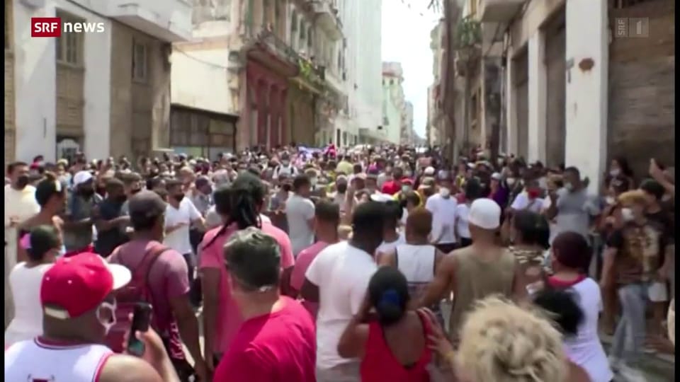 Aus dem Archiv: Tausende protestieren in Kuba gegen Regierung