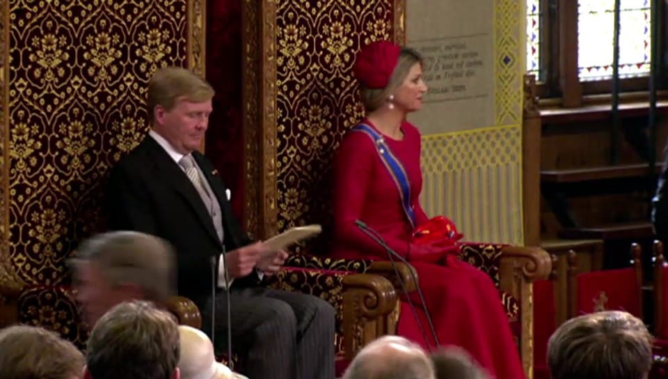 Willem-Alexander und Máxima bei der Parlamentseröffnung