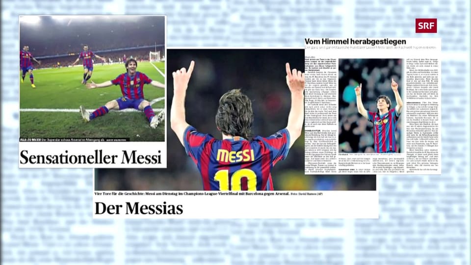 06.04.2010: Messi erzielt 4 CL-Tore gegen Arsenal