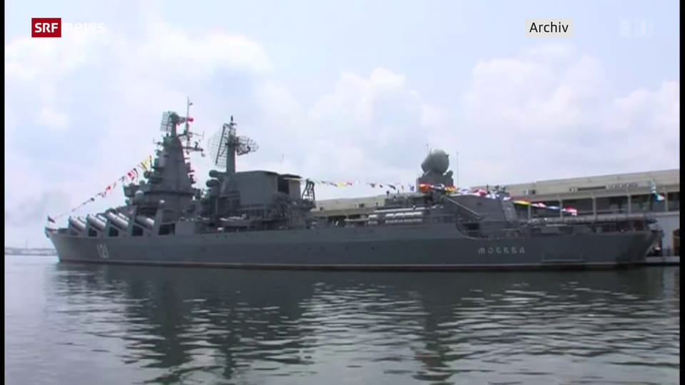 Russisches Kriegsschiff «Moskwa» gesunken