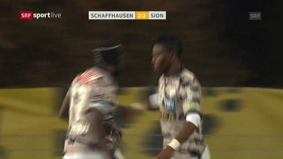 Im Cup gegen Schaffhausen: so traf Assifuah letztmals für Sion