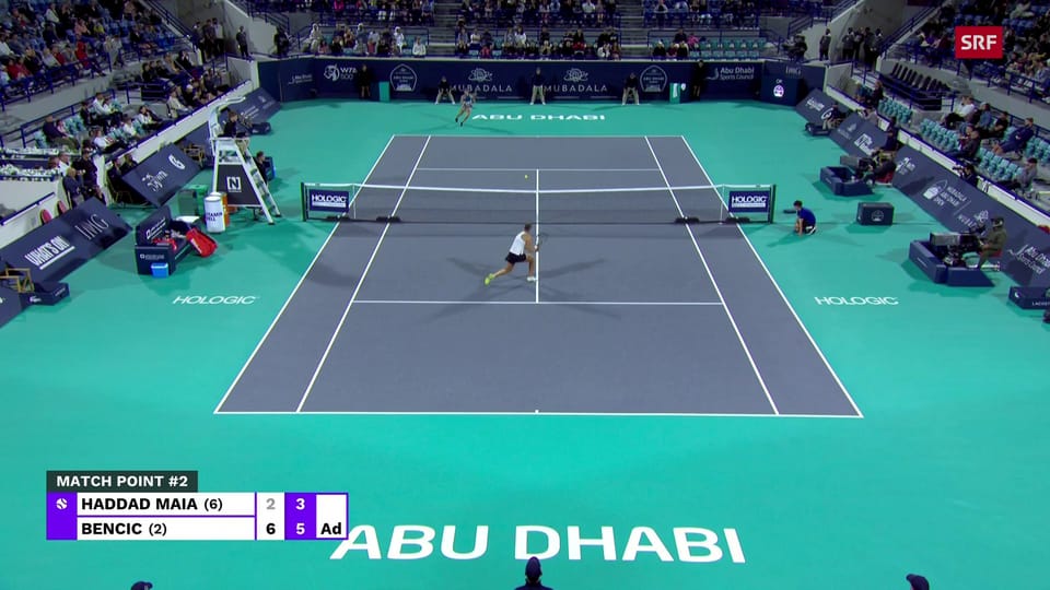 Mit diesem Punkt zieht Bencic in den Final von Abu Dhabi ein
