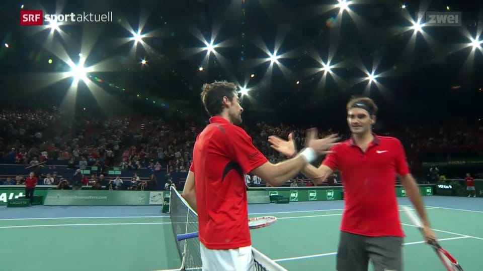 Wawrinka und Federer stehen im Achtelfinal