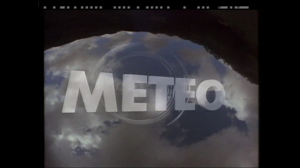 Das Signet der allerersten Meteo-Sendung am 31. August 1992
