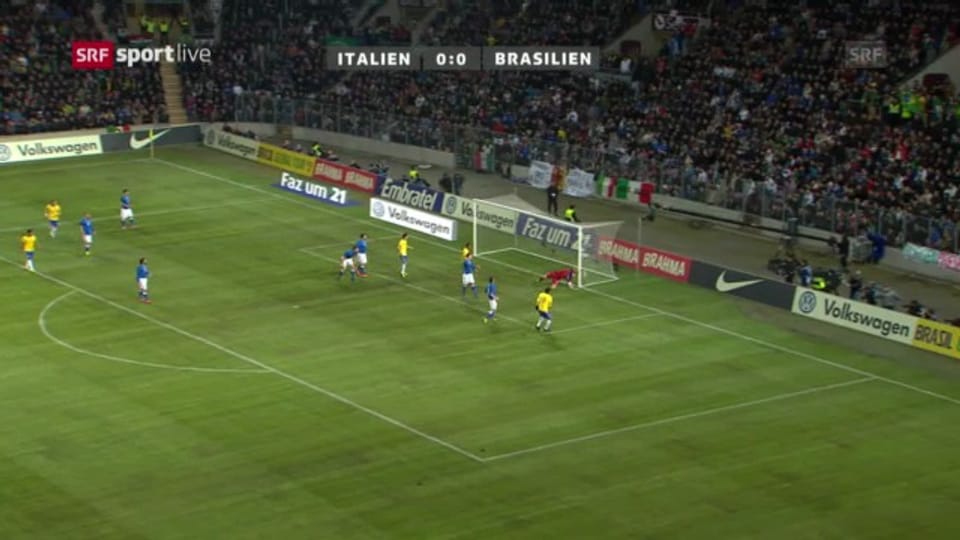 Testspiel Brasilien - Italien