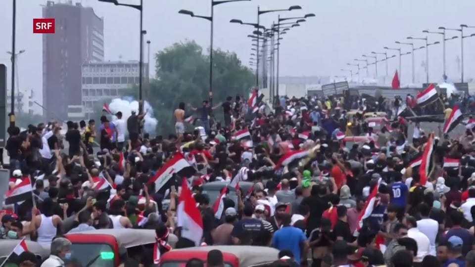 Massenproteste in Bagdad