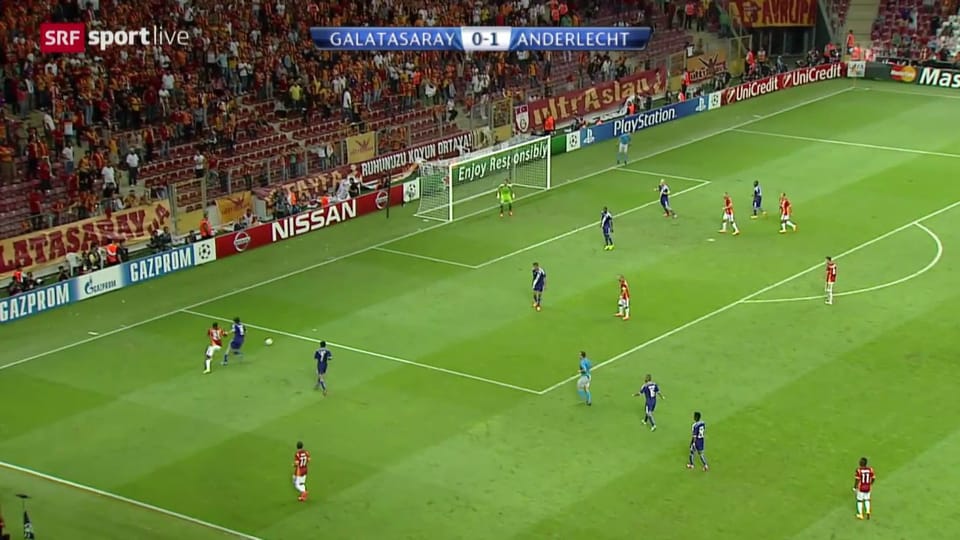 Die Tore bei Galatasaray - Anderlecht