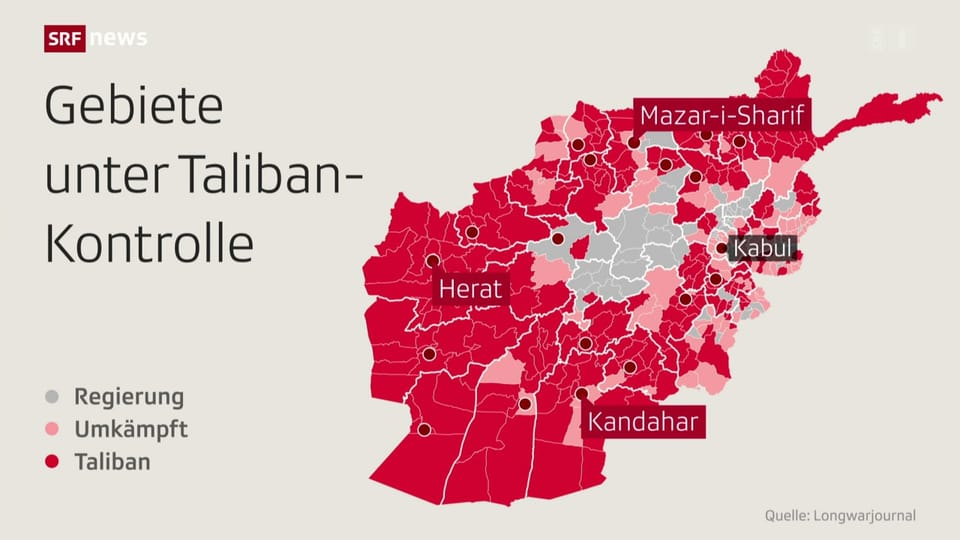 FOKUS vom 13.8.2021: In Afghanistan sind Taliban weiter auf dem Vormarsch