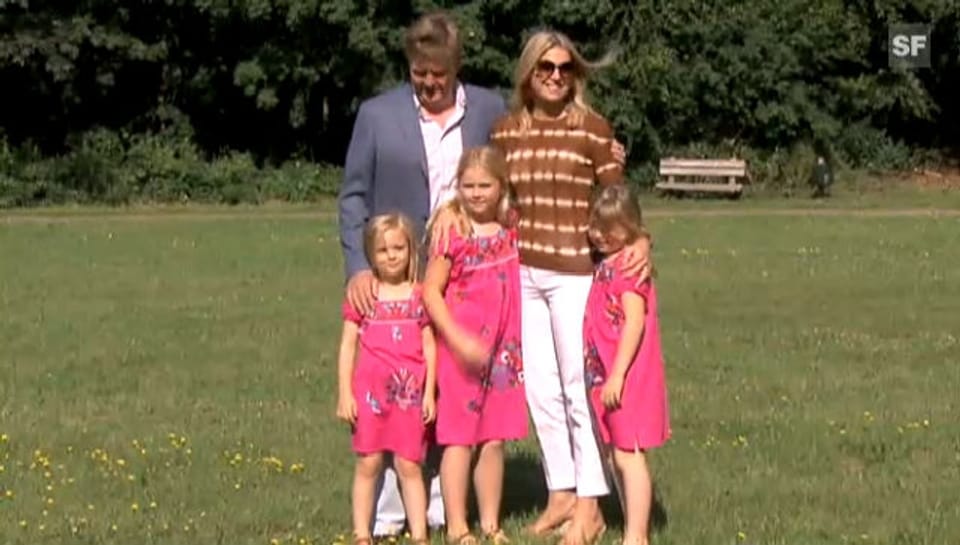 Kronprinz Willem-Alexander mit seiner Familie beim traditionellen Sommer-Shooting (unkomm.)