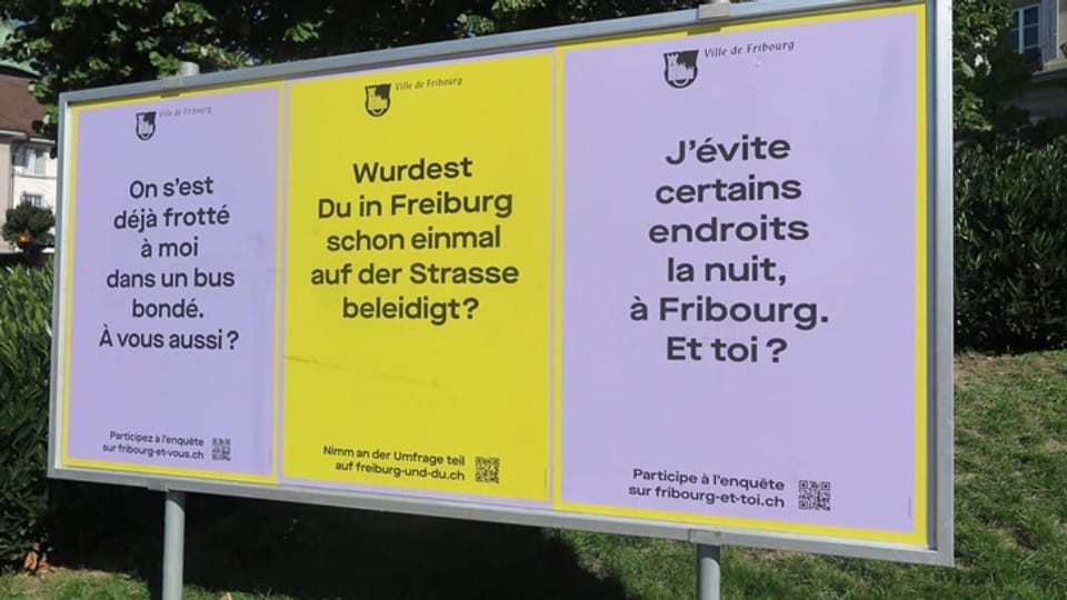 In den Strassen der Stadt Freiburg ist sexuelle Belästigung Thema