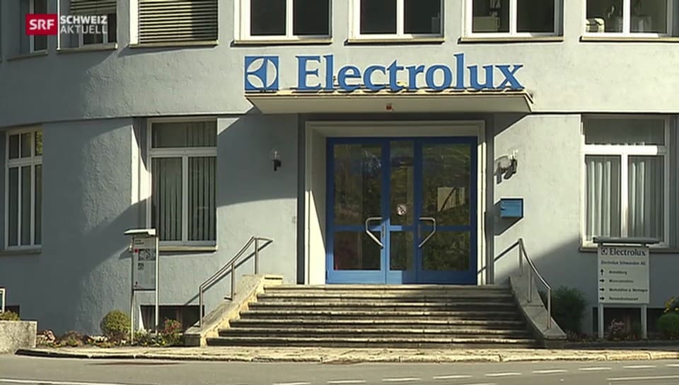 Schliessung der Electrolux-Produktion in Schwanden