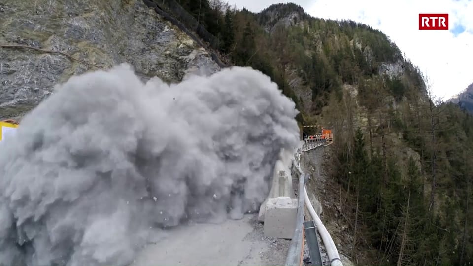 Siglientada per il tunnel en Val Pischöt