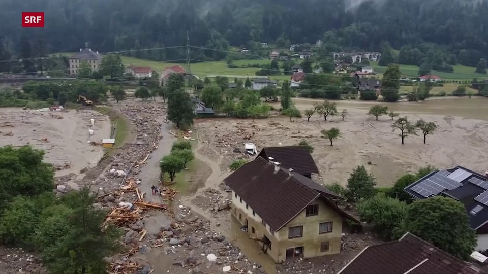 Überschwemmungen in Kärnten
