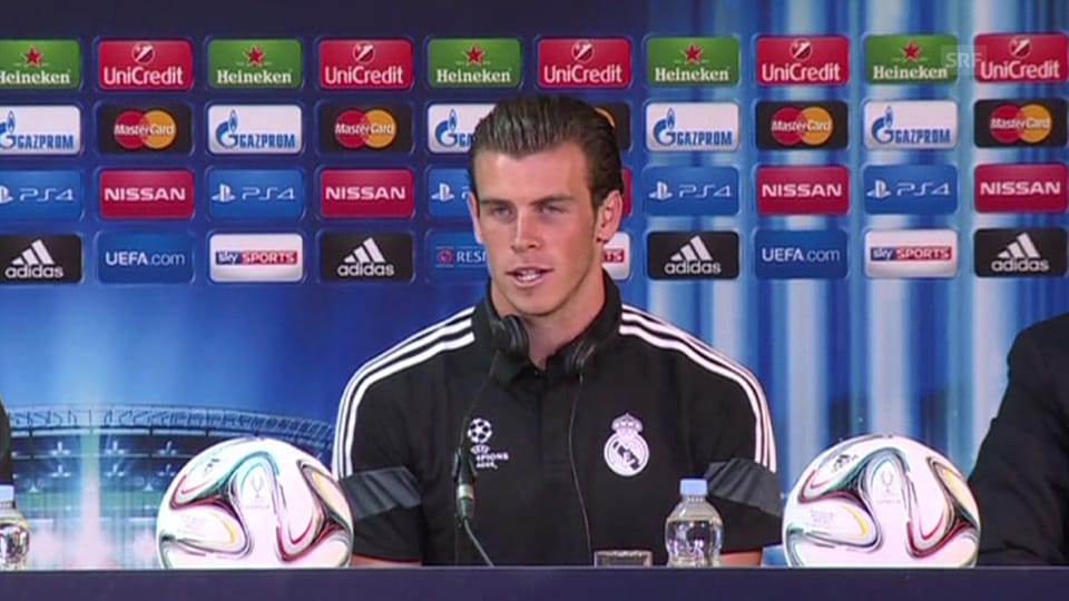 Bale und Ancelotti vor dem Supercup