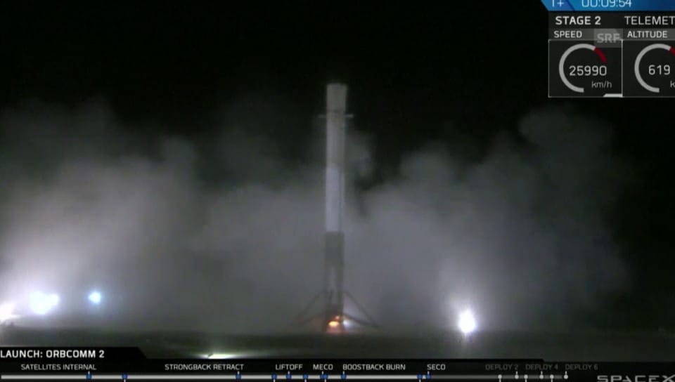 Die umjubelte Landung der «Falcon 9»