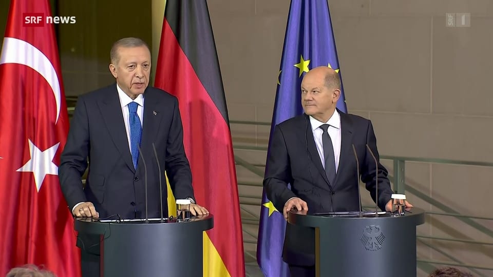 Erdogan zu Gast bei Kanzler Scholz in Berlin