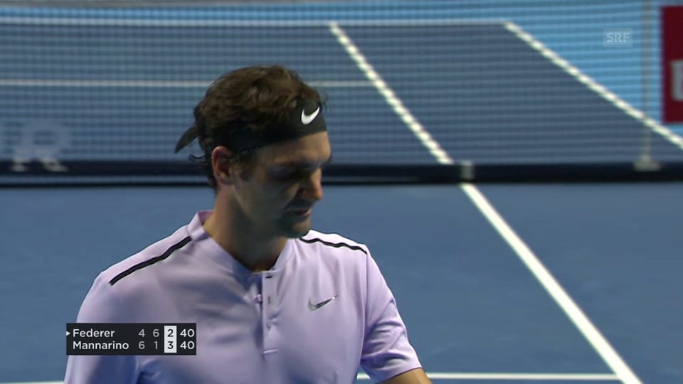 Live-Highlights Federer vs. Mannarino