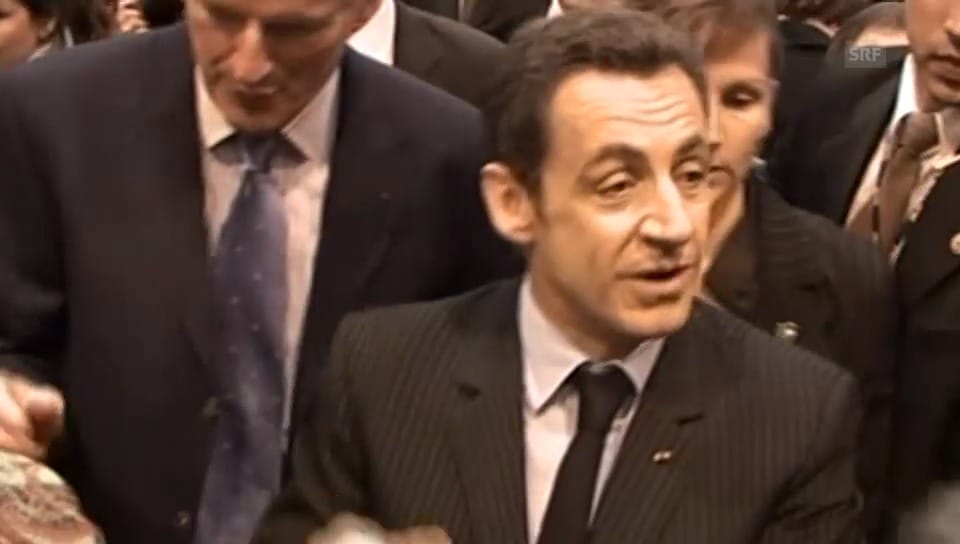 «Hau ab, du Idiot»: Sarkozys Ausraster (Originalton)