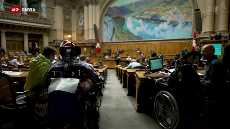Session im Bundeshaus für Menschen mit Behinderung