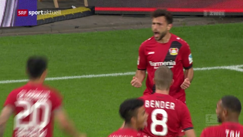 Mehmedi trifft bei Leverkusen-Sieg gegen den BVB