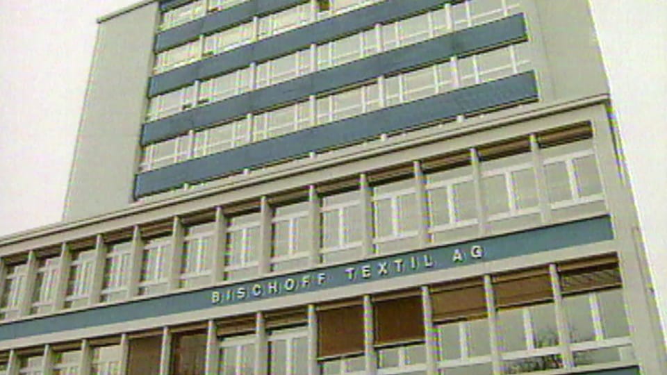 Produktion der Firma Bischoff Textil AG im Jahr 1996.