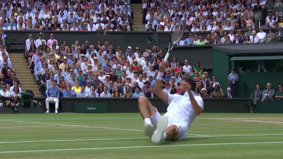 Cilic im Wimbledon-Final durch Verletzung handicapiert