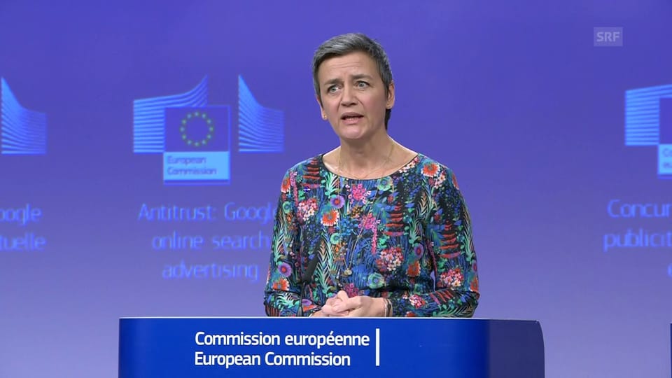 Aus dem Archiv: Vestager: «Google hat gegen EU-Recht verstossen»