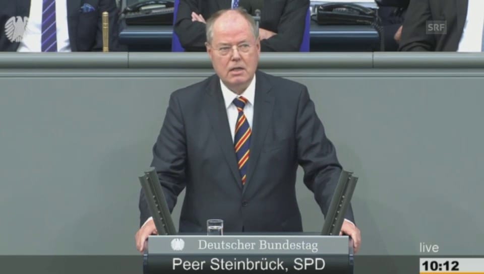 Auszug aus der Abschiedsrede Steinbrücks im Bundestag