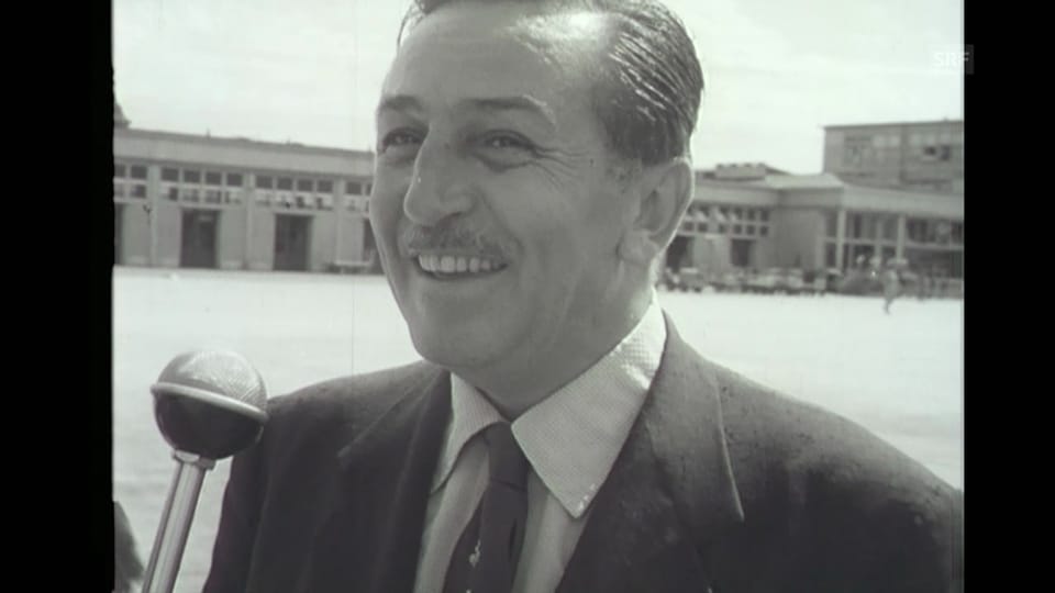Walt Disney in Genf, Filmwochenschau vom 22.8.1952
