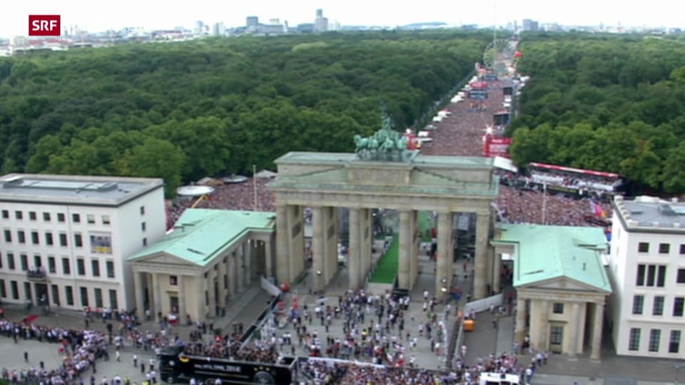 Weltmeister Deutschland in Berlin empfangen