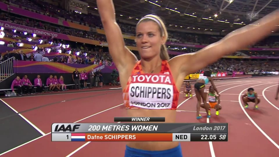 Archiv: Schippers verteidigt ihren WM-Titel über 200 m