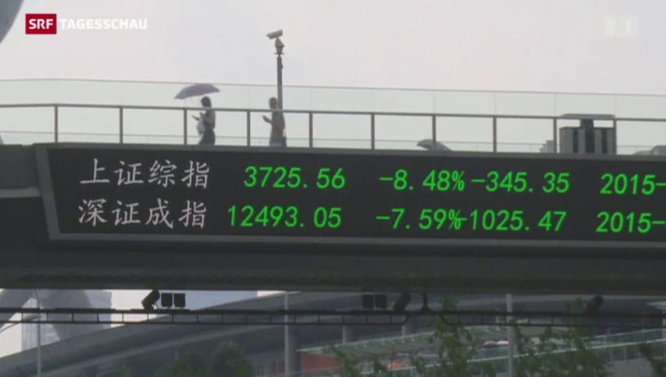 Chinas Börse stürzt weiter