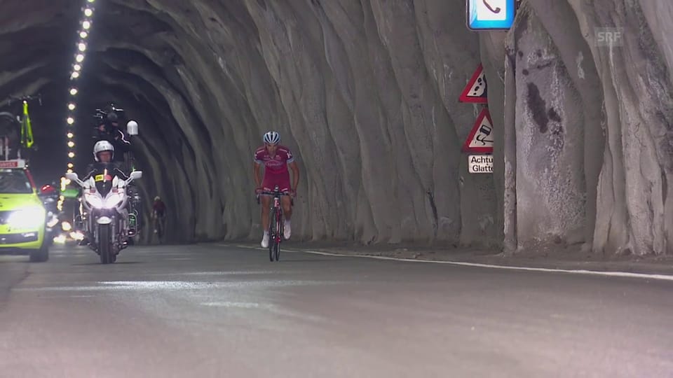 Tunneldurchfahrt TdS / 7. Etappe (Sport Live, 16.06.2017)