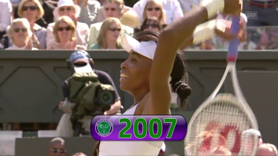 Die 5 Wimbledon-Triumphe von Venus Williams im Video